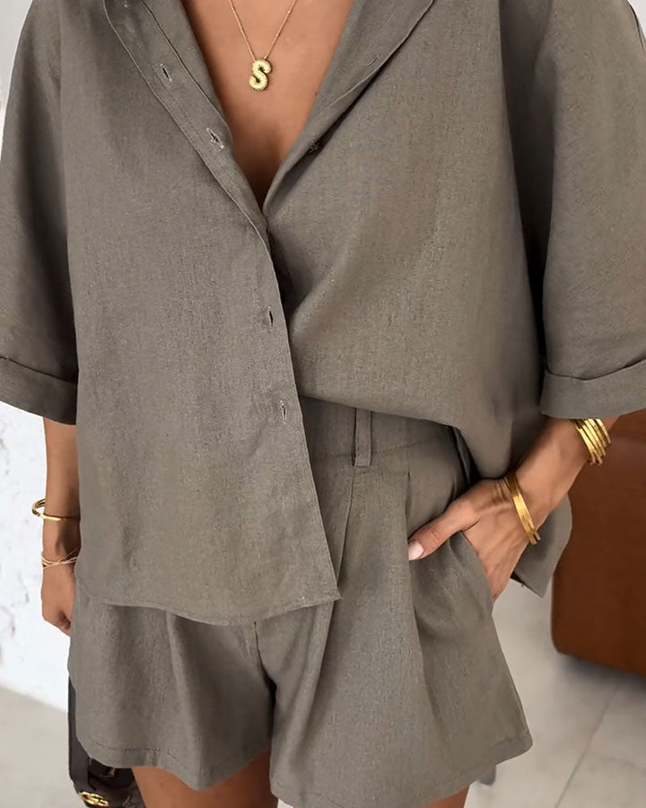 Blusa i pantalons curts còmodes per al dia a dia