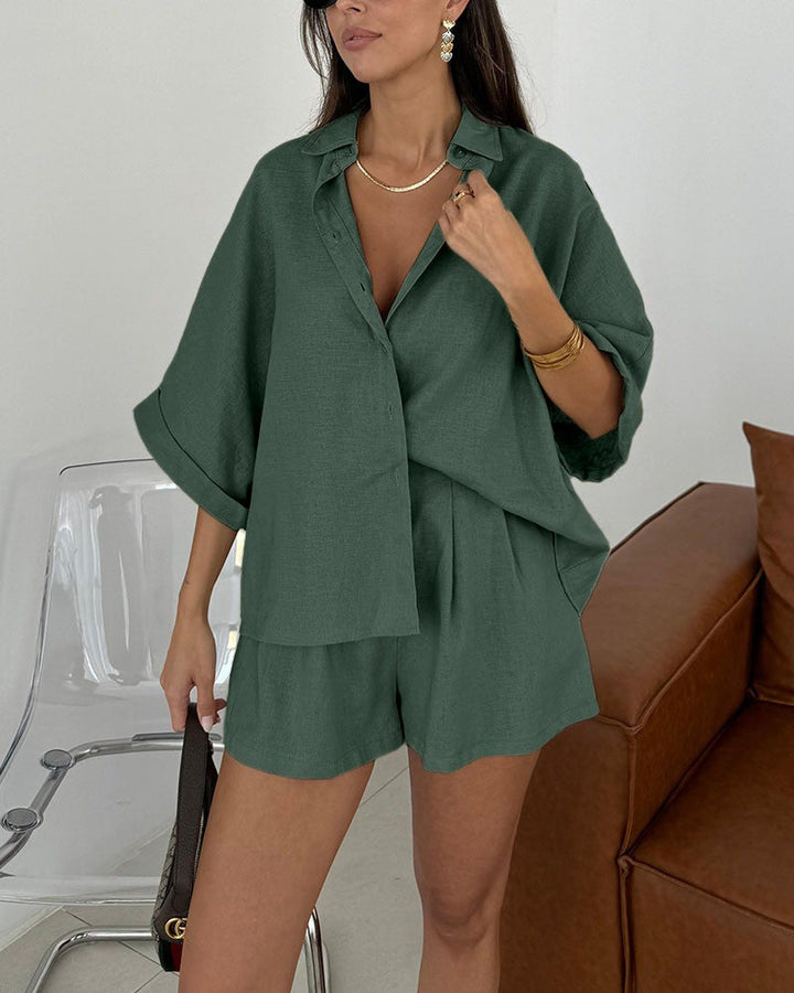 Blusa i pantalons curts còmodes per al dia a dia