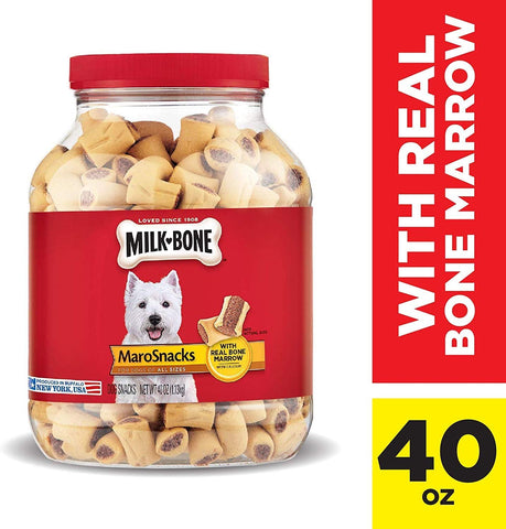 Milk-Bone MaroSnacks Dog Treats with Real Bone Marrow and Calcium - happy pawpets