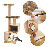 Wood Scratcher with Scratching Post for Cats - happy pawpets