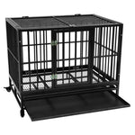 42" Heavy Duty Dog Cage - happy pawpets