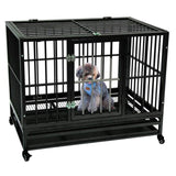 42" Heavy Duty Dog Cage - happy pawpets