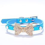 Rhinestone Dog Bow Collar - happy pawpets