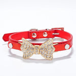 Rhinestone Dog Bow Collar - happy pawpets