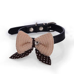 Rhinestone Dog Bow Collar - happy pawpets