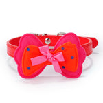 Rhinestone Dog Bow Collar - happy pawpets