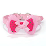 Rhinestone Dog Bow Collar - happy pawpets