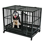 42 inch Pets Portable Metal Iron Cage - happy pawpets