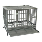 42 inch Pets Portable Metal Iron Cage - happy pawpets