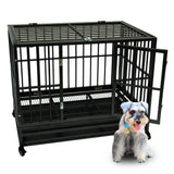 42" Heavy Duty Dogs Iron Cage - happy pawpets