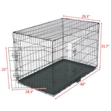 48 inch Portable Metal Pets Cage - happy pawpets