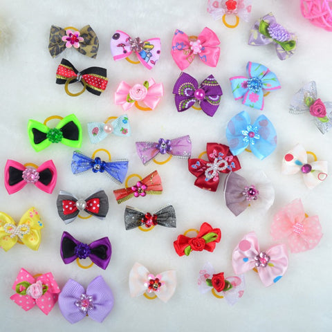 20 /50/100 Pcs Handmade Pet Grooming Accessories - happy pawpets