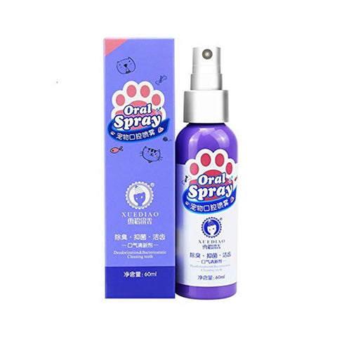 60ml Pet Breath Freshener Spray - happy pawpets