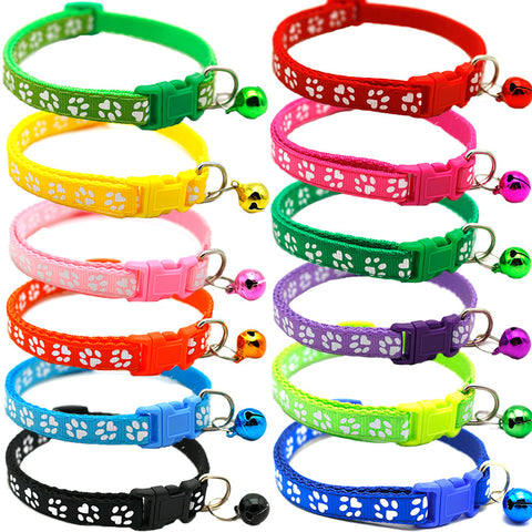 Pet Collar With Bell Adjustable - happy pawpets