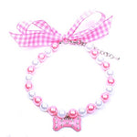 Pets Pearls Necklace Collar - happy pawpets