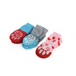 4pcs/set Indoor Pets Socks - happy pawpets