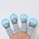 4pcs/set Indoor Pets Socks - happy pawpets