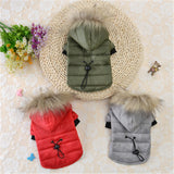 Soft Fur Hood Jackets for  Small Dogs - happy pawpets