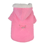 Pet Soft Fur Hood Jacket - happy pawpets