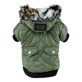 Fur Trimmed Jacket For Small Dogs - happy pawpets