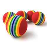 3.5cm Rainbow Chewing Brushing Training Toy Ball High-quality Training Pet Supplies - happy pawpets