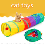 1/21/28pcs Cat Toys Set Foldable Cat Tunnel - happy pawpets