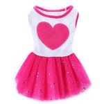 Love Heart Sequins Gauze Dress - happy pawpets