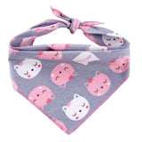 Cartoon Printed Dog Bandanas - happy pawpets