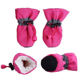 4pcs/set Waterproof shoes - happy pawpets