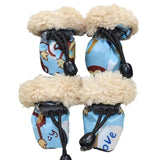 4pcs/set Waterproof shoes - happy pawpets