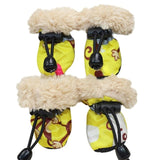 4pcs/set Waterproof shoes - happy pawpets