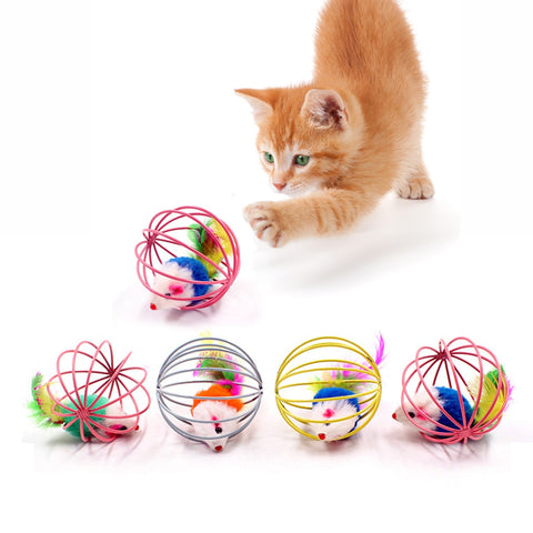 1pc Cat Toy Stick Feather