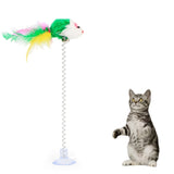 1pc Cat Toy Stick Feather