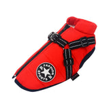 Large Pet Dog Jacket With Harness - happy pawpets