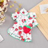 Colorful Strawberry Princess Dog Dress - happy pawpets