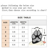 4 Pcs Thick Snow Dog Shoes - happy pawpets