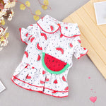 Colorful Strawberry Princess Dog Dress - happy pawpets