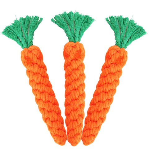 1 pcs Carrot Shaped Knot Ropes - happy pawpets