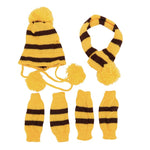 1 Set(hat+scarf+leg Warmers) - happy pawpets