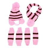 1 Set(hat+scarf+leg Warmers) - happy pawpets