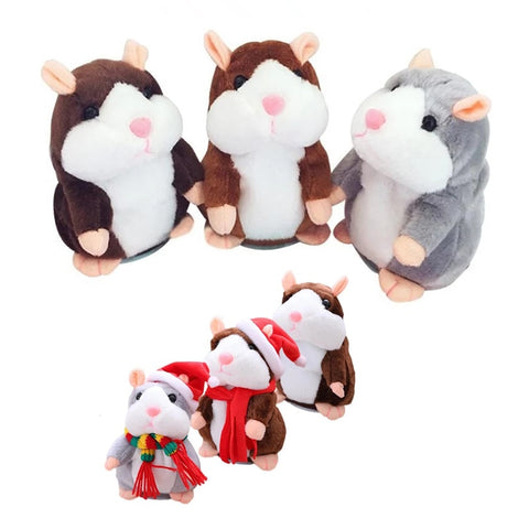 Talking Hamster  Mouse Pet Plush - happy pawpets