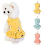 Summer Dog Printed  Dresses - happy pawpets