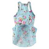 Dog Cute Floral Bow Dresses - happy pawpets