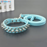 Dog Spikes Studded Collar& Leash Set - happy pawpets