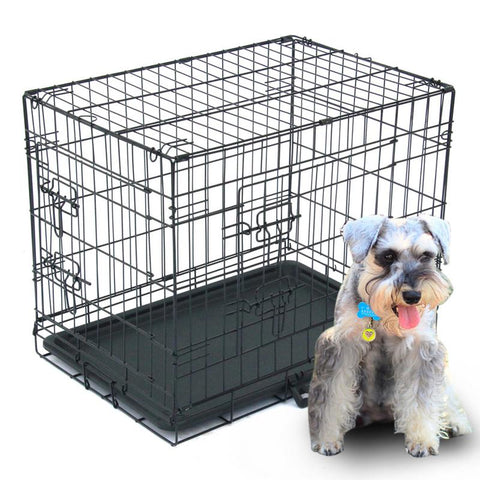 24" Pet Kennel Dog Cage - happy pawpets