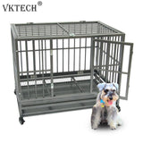 42 inch Portable Metal Pets Cage - happy pawpets